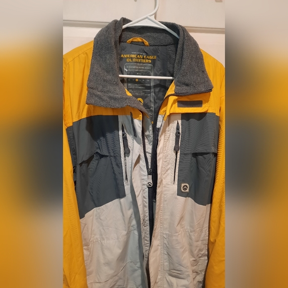 American Eagle Outfitters Yellow/Gray Winter Ski Jacket size Medium - Picture 8 of 15